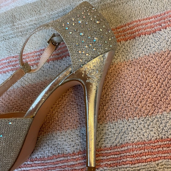 De Blossom Collections Rhinestone Glittery Heels Size 7.5 - Picture 4 of 16